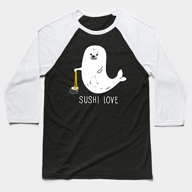 Sushi love Baseball T-Shirt by spontania